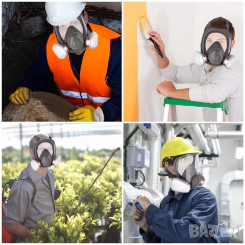 Респираторна защитна маска 6800 с филтри, снимка 10 - Други машини и части - 53771002