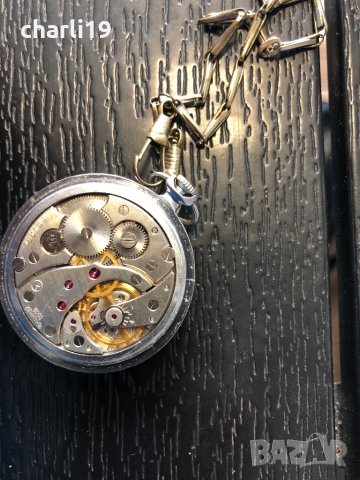 Джобен старинен часовник МЪЛНИЯ , снимка 6 - Джобни - 42145370