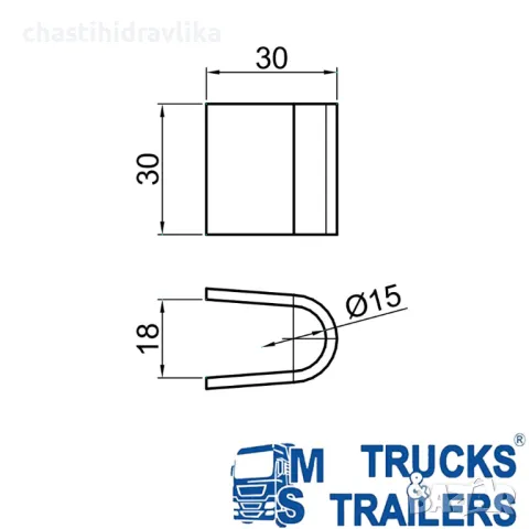 Насрещник за заваряване 35150200, снимка 2 - Части - 49762011