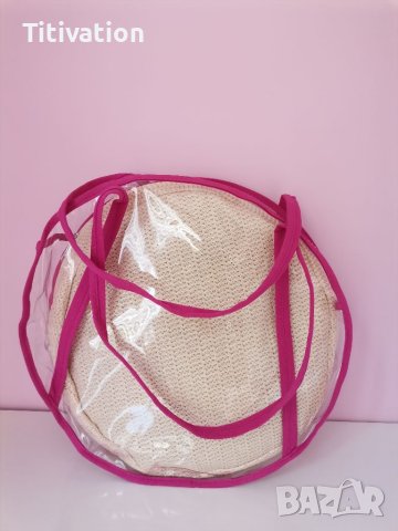 Кръгла плажна чанта, снимка 2 - Чанти - 40914123