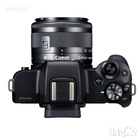Canon EOS M50 + EF-M 15-45 .Перфектно състояние.Промо цена, снимка 3 - Фотоапарати - 56193627
