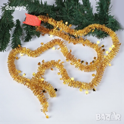6189 Изящен коледен гирлянд със звездички, 2 метра