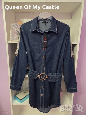 Разкошна рокля деним, снимка 3 - Рокли - 53329509