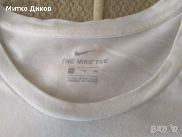 Nike Найк памучна маркова оригинална  тениска с лого отпред размер ХХЛ, снимка 4 - Спортна екипировка - 34657018