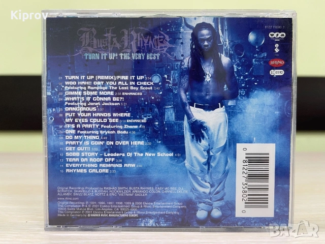 🎶 Busta Rhymes – Turn It Up! The Very Best (оригинален CD), снимка 4 - CD дискове - 53197071