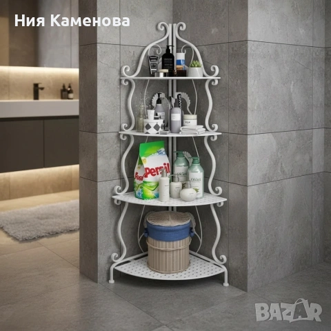 Елегантен ъглов рафт – стилно решение за максимално използване на пространството, снимка 2 - Етажерки - 53015520