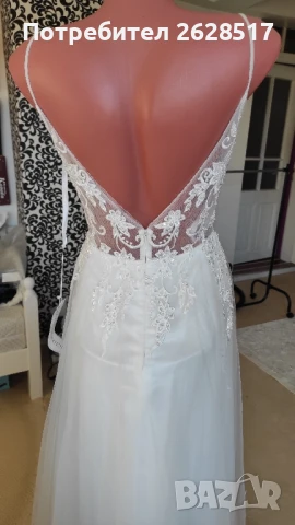 Нова булчинска рокля размер 38 S, снимка 5 - Рокли - 51027366