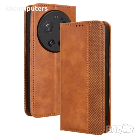 Ретро Кожен Калъф за Xiaomi 17 Ultra 5G - Портфейл, Магнитен, Стойка, Слотове, 4 цвята, снимка 2 - Калъфи, кейсове - 53727412