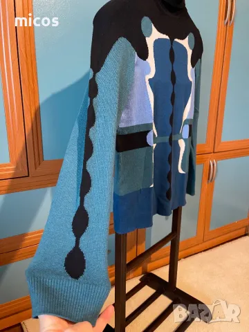 45лв само до 30.11!Peter Pilotto,Маркова блуза,уникална с кашмир,коприна и памук, снимка 2 - Блузи с дълъг ръкав и пуловери - 47950588