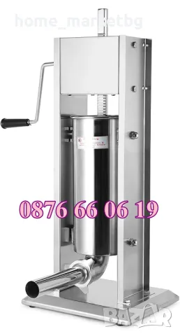 Професионална пълначка за месо 3 л, 5 л, 7 л или 10 л, две скорости редуктор, снимка 3 - Друго търговско оборудване - 48183752