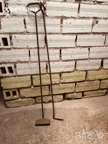 стари метални приспособления за камина, пещ и др, снимка 7 - Декорация за дома - 48627375