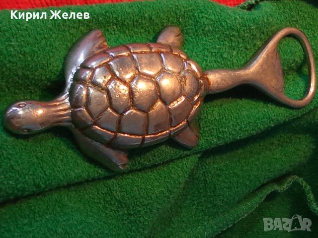 РЯДКА КОЛЕКЦИОНЕРСКА СРЕБРИСТА БРОНЗОВА ФИГУРАЛНА ВИНТИДЖ АРТ ОТВАРАЧКА - КОСТЕНУРКА 38412, снимка 4 - Прибори за хранене, готвене и сервиране - 41398968
