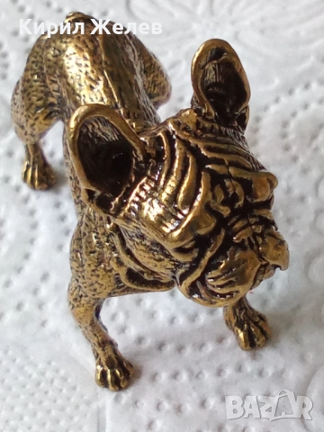 Бронзова фигурка на френски булдог 52529, снимка 9 - Антикварни и старинни предмети - 52730713