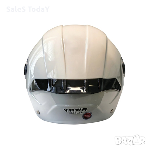 Каска за мотоциклет, прозрачен Визьор и Спойлер, светли сив- гланц, снимка 3 - Аксесоари и консумативи - 44681441