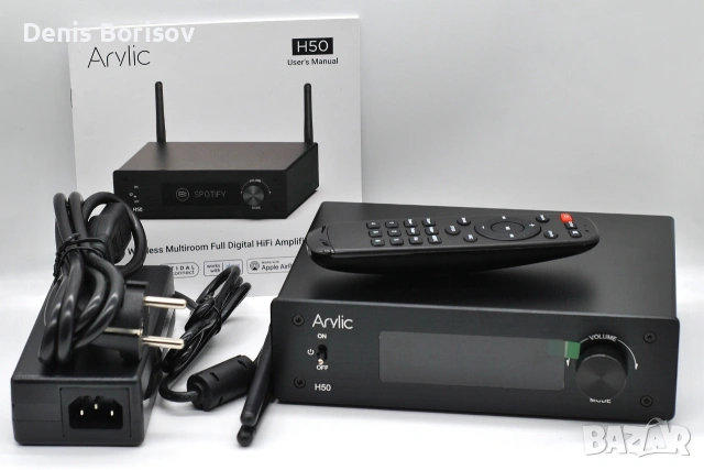 Arylic H50 – Безжичен стерео усилвател с AirPlay 2 и HDMI ARC, снимка 3 - Ресийвъри, усилватели, смесителни пултове - 53660913