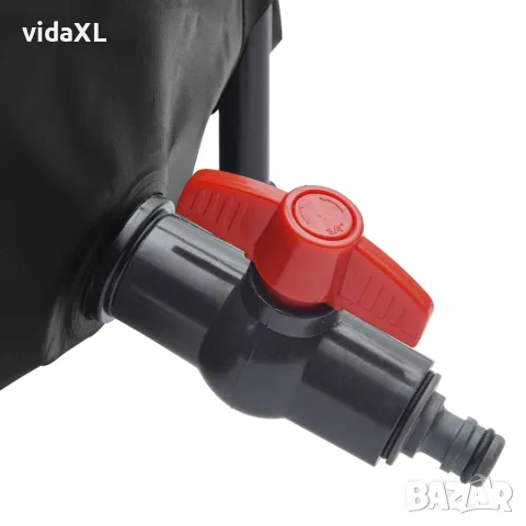 vidaXL Резервоар за вода с кран, сгъваем, 1350 л, PVC, снимка 8 - Напояване - 56146256