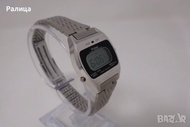 Японски дамски електронен часовник Pulsar, хронограф, с аларма, снимка 2 - Дамски - 53051158