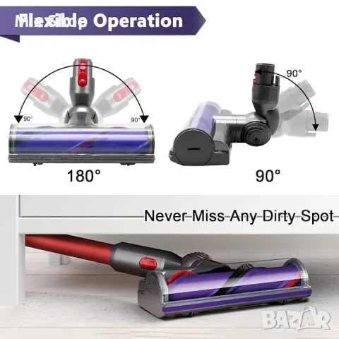 Нова Четка за прахосмукачка Dyson V7 V8 V10 V11 V15, Директна задвижваща глава на четката , снимка 3 - Прахосмукачки - 56161332
