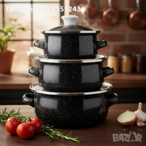 Комплект от 3 тенджери - 16см, 18см, 20см