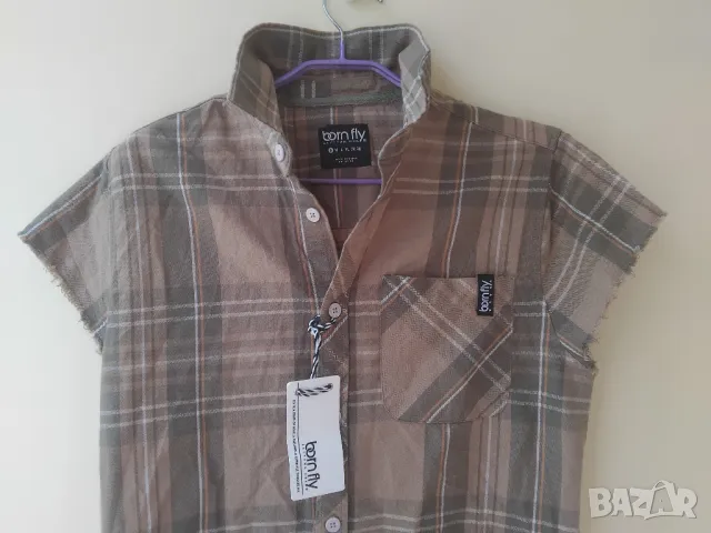 Born Fly - НОВА оригинална мъжка риза къс ръкав, снимка 6 - Ризи - 49809756