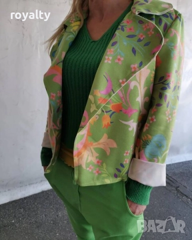 Велурено Дамско Яке Различни Цветове , снимка 8 - Якета - 52648574