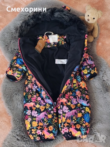 Нов зимен бебешки космонавт ескимос Некст за момиченце 3-6 месеца и ръст 68см, снимка 2 - Бебешки ескимоси - 52821190