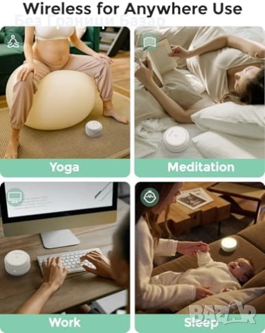 Нова Машина за бял шум с 20 звука и нощна лампа идеална за бебета стая, снимка 8 - Други - 51688476