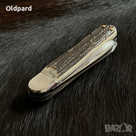 Немски сгъваем ловен нож. Две остриета. , снимка 4 - Ножове - 39430935