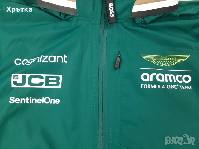 Aston Martin x Hugo Boss F1 Team Rain - Оригинално мъжко яке р-р M, снимка 8 - Якета - 52669118