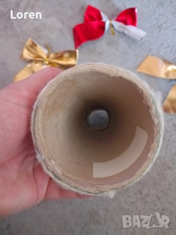 Ново!Конус връх за елха ръчно изработен, снимка 4 - Декорация за дома - 52546585