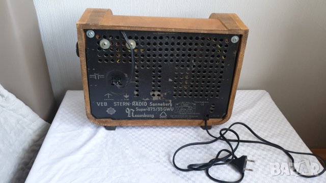 Колекционерско радио VEB Stern Radio Sonneberg Super 875/55, снимка 5 - Антикварни и старинни предмети - 44158289