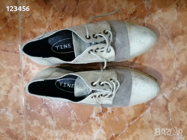 Дамски пролетно есенни обувки Times, 37 номер, естествена кожа , снимка 4 - Дамски ежедневни обувки - 52095815
