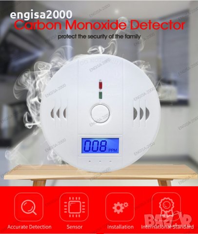 ПРОМО! Газов сензор детектор на въглероден оксид, CO detector, снимка 2 - Друга електроника - 42307962