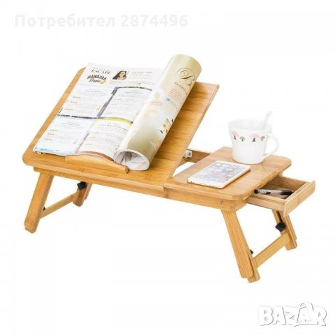 1839 Бамбукова охлаждаща масичка за лаптоп, снимка 5 - Други стоки за дома - 35795832