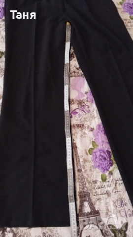 Продавам дамски черен панталон размер L, снимка 7 - Панталони - 52053296