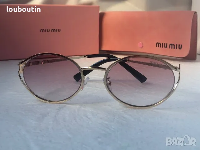 Miu 2024 дамски слънчеви очила елипса овални кръгли 4 цвята, снимка 8 - Слънчеви и диоптрични очила - 47681294