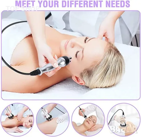 Козметичен уред 6 в 1, Kim 8 - радиочестотен лифтинг, кавитация, вакуум и липолазер, снимка 5 - Козметични уреди - 48857294