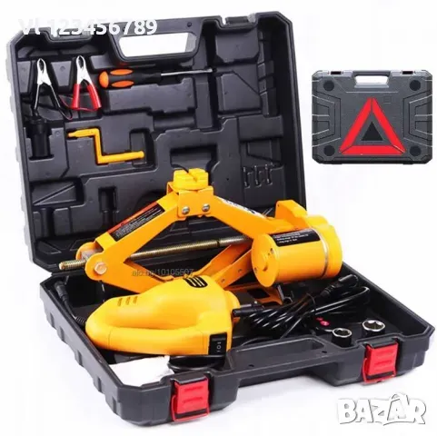 Електрически автомобилен крик 3 тона с гайковерт – 12V, снимка 6 - Аксесоари и консумативи - 49749527