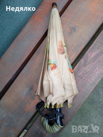 Стар дамски чадър за слънце,1900-1920г, снимка 2 - Антикварни и старинни предмети - 35815045