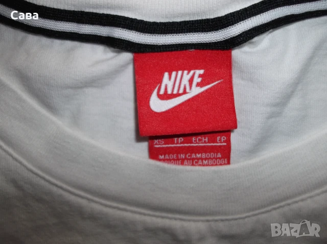 Тениски NIKE  дамски,Л  /електрик,бяла/, снимка 3 - Тениски - 41636827