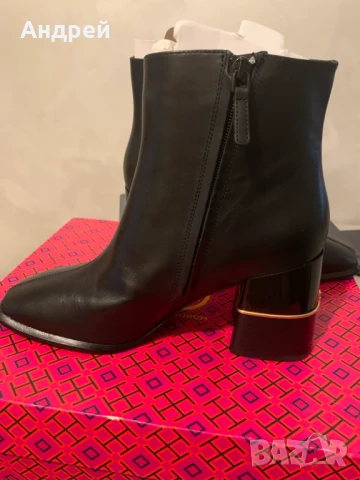 Боти от естествена кожа TORY BURCH, снимка 3 - Дамски боти - 51393413