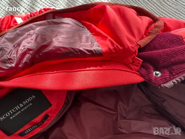 Червено зимно яке Scotch & Soda, снимка 9 - Якета - 44447970