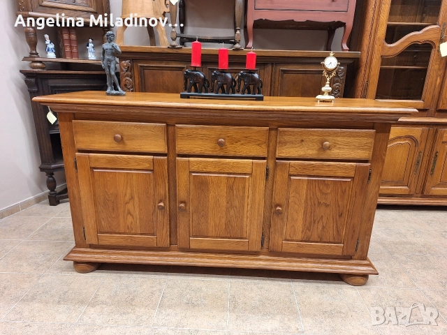 Луксозен комод, скрин, бюфет, шкаф дъб масив 