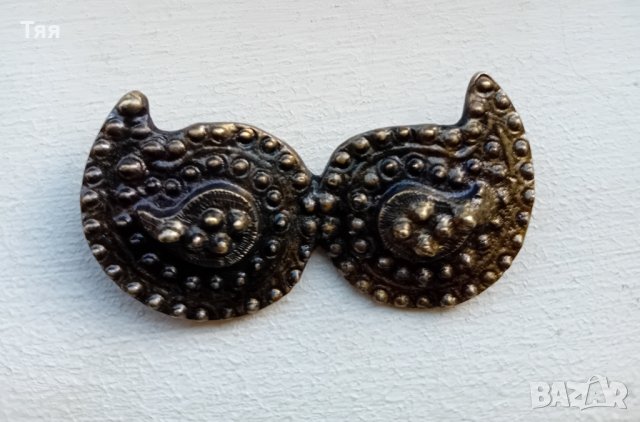 Стара брошка, бронзов накит и кутия за бижута , снимка 7 - Антикварни и старинни предмети - 41593993