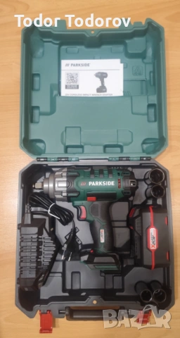  Ударен гайковерт Parkside с батерия и зарядно