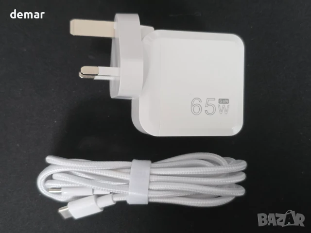 65W USB C зарядно, бързо зарядно GaN тип C, снимка 9 - Друга електроника - 50471863