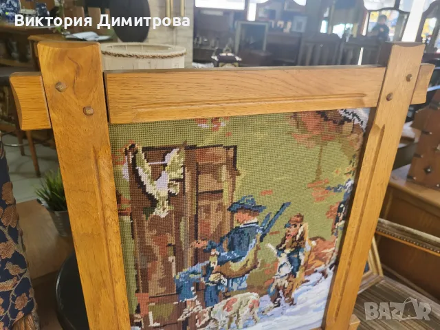 Гоблен с ловен мотив, снимка 6 - Гоблени - 48052870