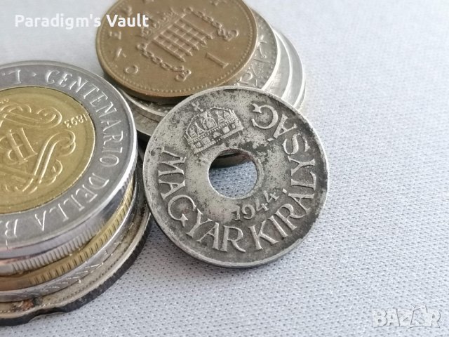 Монета - Унгария - 20 филера | 1944г., снимка 2 - Нумизматика и бонистика - 41243091