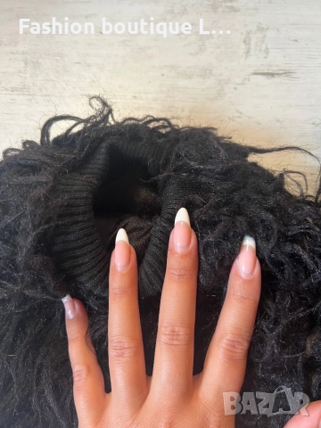 Черни пухени гети с дълъг косъм 🖤🖤, снимка 3 - Други - 52278747