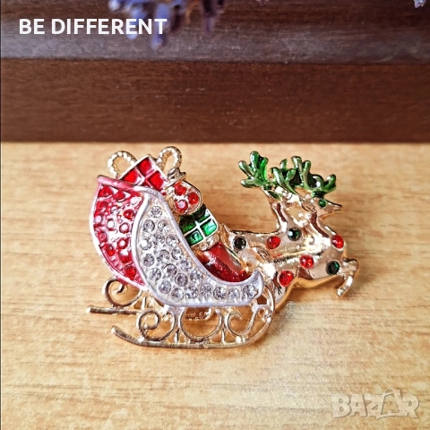 брошка шейната на Дядо Коледа